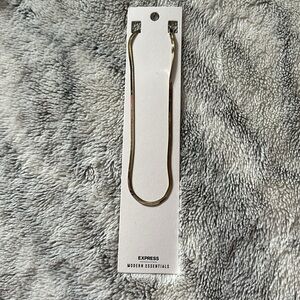 Express Modern Essentials Gold Snake Necklace